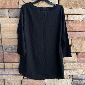 Lulusar black boat neck long sleeve dress Women Small